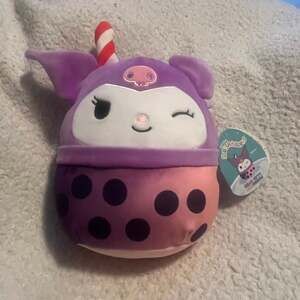 Squishmallows Original Sanrio Kuromi 8” Scented Boba Mystery Squad Plush Hello K
